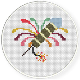 Fireworks Cross Stitch Pattern