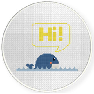 Charts Club Members Only: Friendly Whale Cross Stitch Pattern