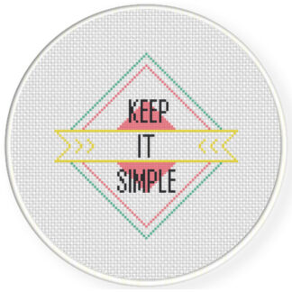 Charts Club Members Only: Keep It Simple Cross Stitch Pattern