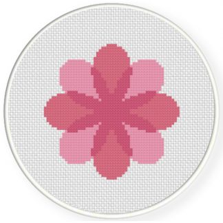 Pretty Pink Petals Cross Stitch Pattern – Daily Cross Stitch