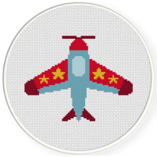 Charts Club Members Only: Toy Plane Cross Stitch Pattern