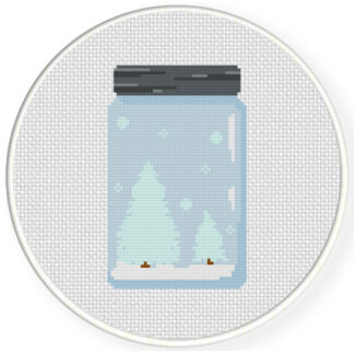 Charts Club Members Only: Winter Jar Cross Stitch Pattern