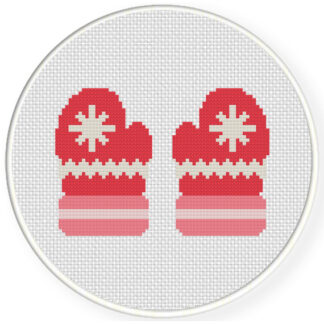 Winter Mittens Cross Stitch Pattern