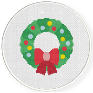 Charts Club Members Only: Wreath Cross Stitch Pattern