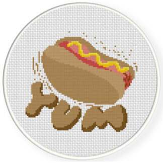Charts Club Members Only: Yummy Hotdog Cross Stitch Pattern