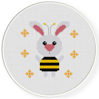 Bumble Bunny Cross Stitch Pattern