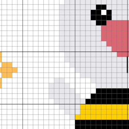 Bumble Bunny Cross Stitch Pattern – Daily Cross Stitch