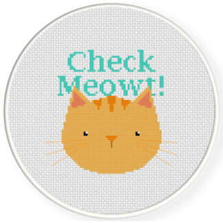 Check Meowt Cross Stitch Pattern