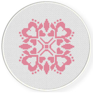 Charts Club Members Only: Damask Design Pattern 07 Cross Stitch Pattern