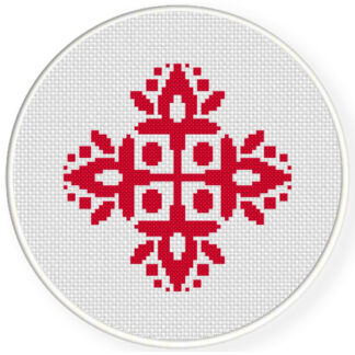 Charts Club Members Only: Damask Design Pattern 09 Cross Stitch Pattern
