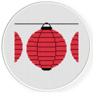 Decorative Chinese Lantern Cross Stitch Pattern