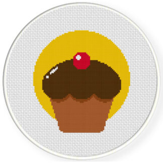 Charts Club Members Only: Delicious Chocolate Cupcake Cross Stitch Pattern