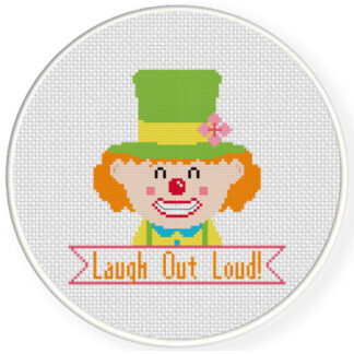 Charts Club Members Only: Funny Clown Cross Stitch Pattern