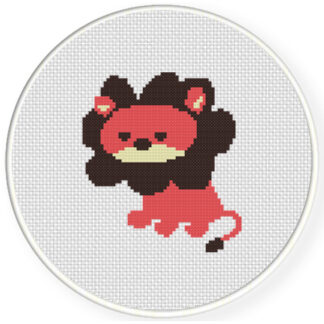 Lion Cute Cross Stitch Pattern