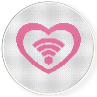 Love Wifi Cross Stitch Pattern