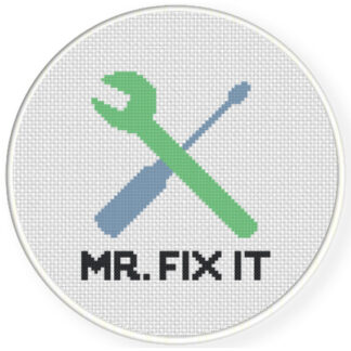 Charts Club Members Only: Mr. Fix It Cross Stitch Pattern