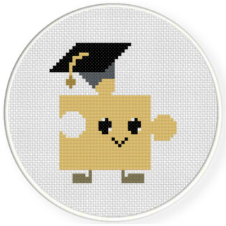 Mr. Puzzle Cross Stitch Pattern