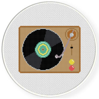 Charts Club Members Only: Record Player Cross Stitch Pattern