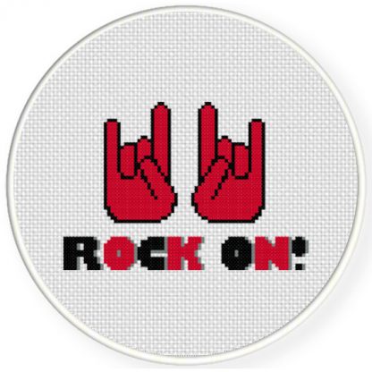 Charts Club Members Only: Rock On Cross Stitch Pattern – Daily Cross Stitch