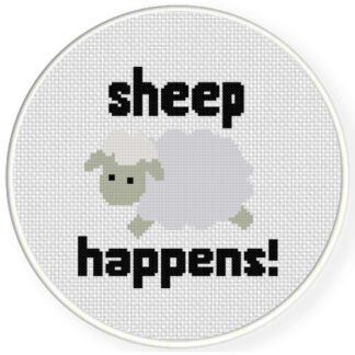 Charts Club Members Only: Sheep Happens! Cross Stitch Pattern