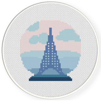 Charts Club Members Only: The Eiffel Tower Cross Stitch Pattern