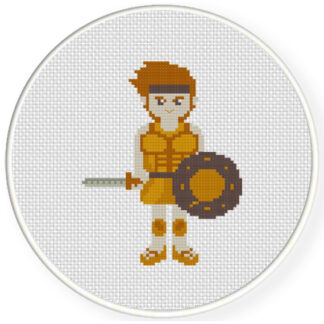 The Warrior Cross Stitch Pattern
