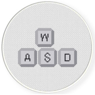 WASD Cross Stitch Pattern