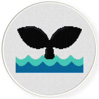Whale Tail Cross Stitch Pattern