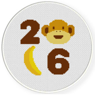 Charts Club Members Only: Year Of The Monkey Cross Stitch Pattern