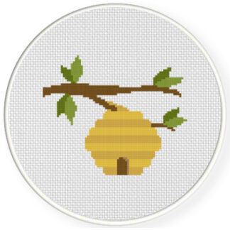 Bee Hive Cross Stitch Pattern