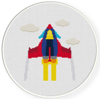 Charts Club Members Only: Cool Jet Plane Cross Stitch Pattern