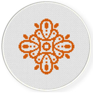 Charts Club Members Only: Damask Design Pattern 12 Cross Stitch Pattern