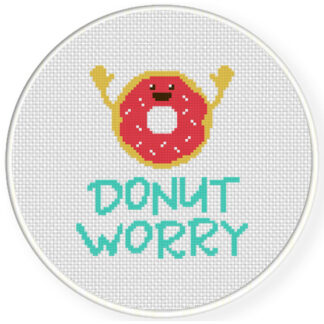 Charts Club Members Only: Donut Worry Cross Stitch Pattern