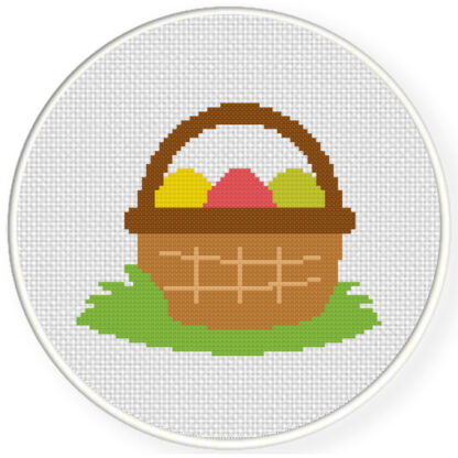 Egg Basket Cross Stitch Pattern – Daily Cross Stitch