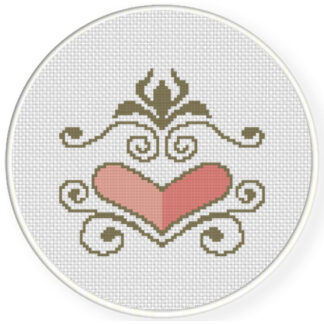 Heart Ornament Cross Stitch Pattern