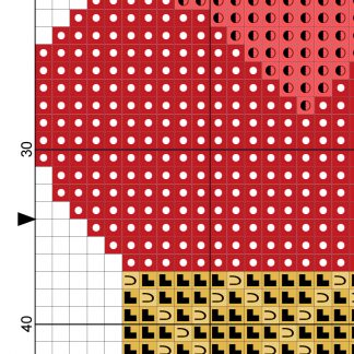 Charts Club Members Only: Heart Cone Cross Stitch Pattern – Daily Cross ...