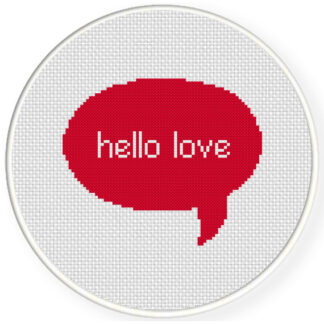 Charts Club Members Only: Hello Love Cross Stitch Pattern