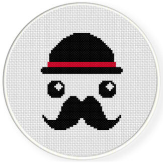 Kawaii Gentleman Cross Stitch Pattern