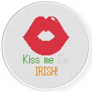 Charts Club Members Only: Kiss Me I'm Irish Cross Stitch Pattern