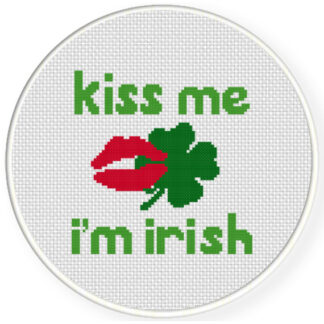 Charts Club Members Only: Kiss Me I'm Irish Luck Cross Stitch Pattern