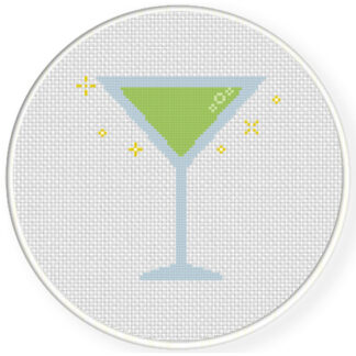 Martini Cross Stitch Pattern