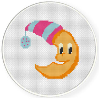 Mr. Moon Cross Stitch Pattern