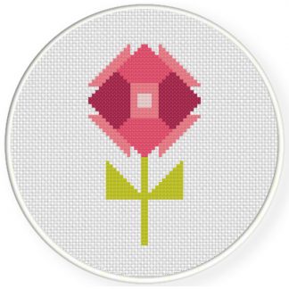 Charts Club Members Only: Polygon Flower Cross Stitch Pattern – Daily ...