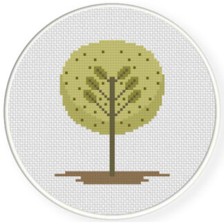 Simple Tree Cross Stitch Pattern