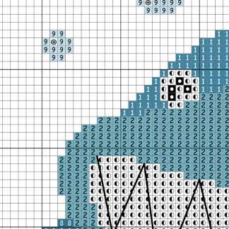 Smiling Shark Cross Stitch Pattern – Daily Cross Stitch