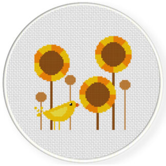 Spring Bird Cross Stitch Pattern