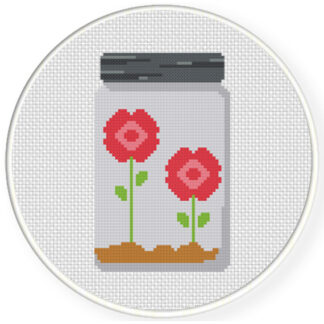 Charts Club Members Only: Terrarium Cross Stitch Pattern