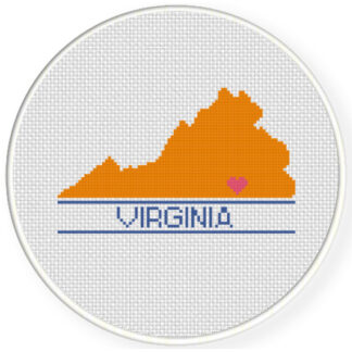 Charts Club Members Only: Virginia Love Cross Stitch Pattern