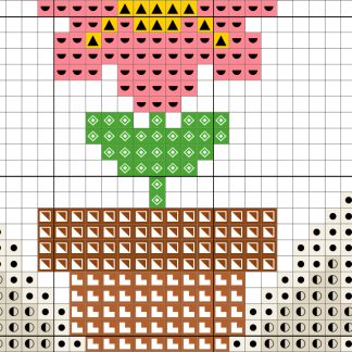 Bunny And Flower Pot Cross Stitch Pattern – Daily Cross Stitch