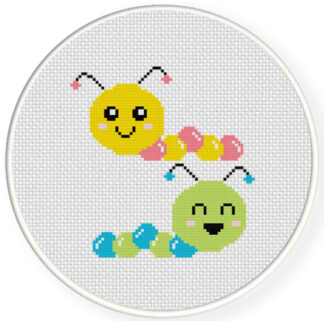 Charts Club Members Only: Cute Caterpillars Cross Stitch Pattern